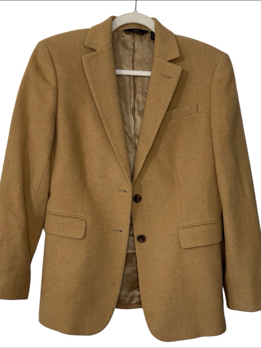 Vintage Brooks Brothers Camel Wool Two-Button Blazer
